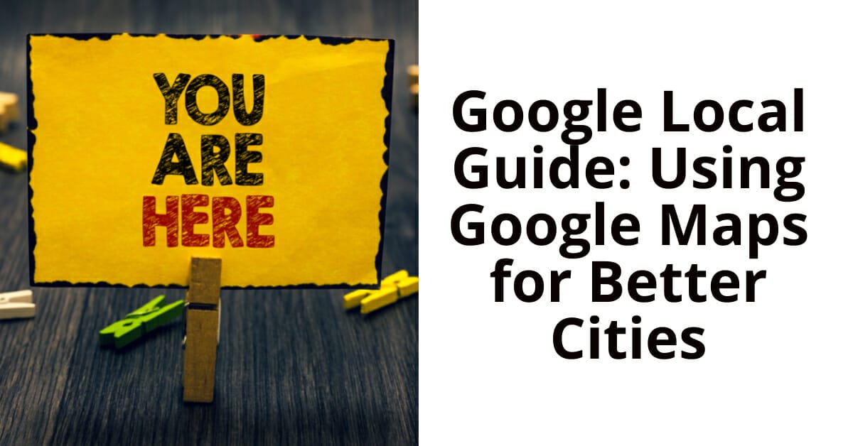 Sign with You Are Here near text: Google Local Guide: Using Google Maps for Better Cities in Iligan City.